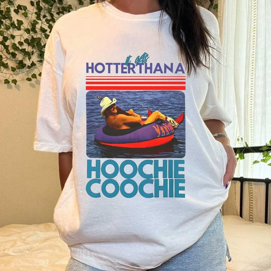 Chattahoocheee Alan Jacksonn T-Shirt, Country Song Summer Shirt, It Gets Hotter Than A Yonder Southern, Unisex Short Sleeve Tee  Top Womenswear