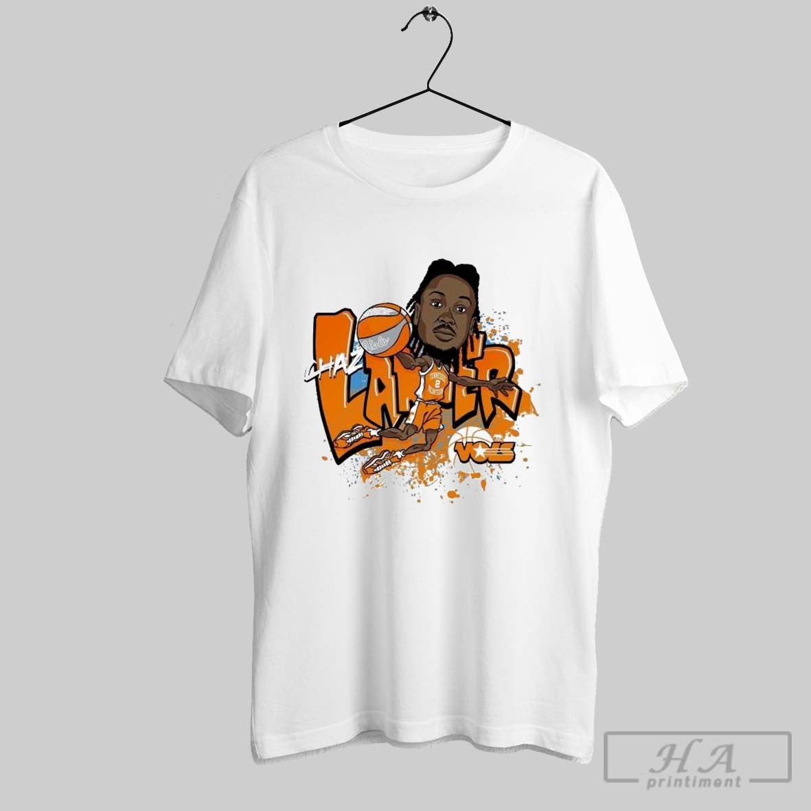 Chaz Lanier Tennessee Volunteers Caricature T Shirts