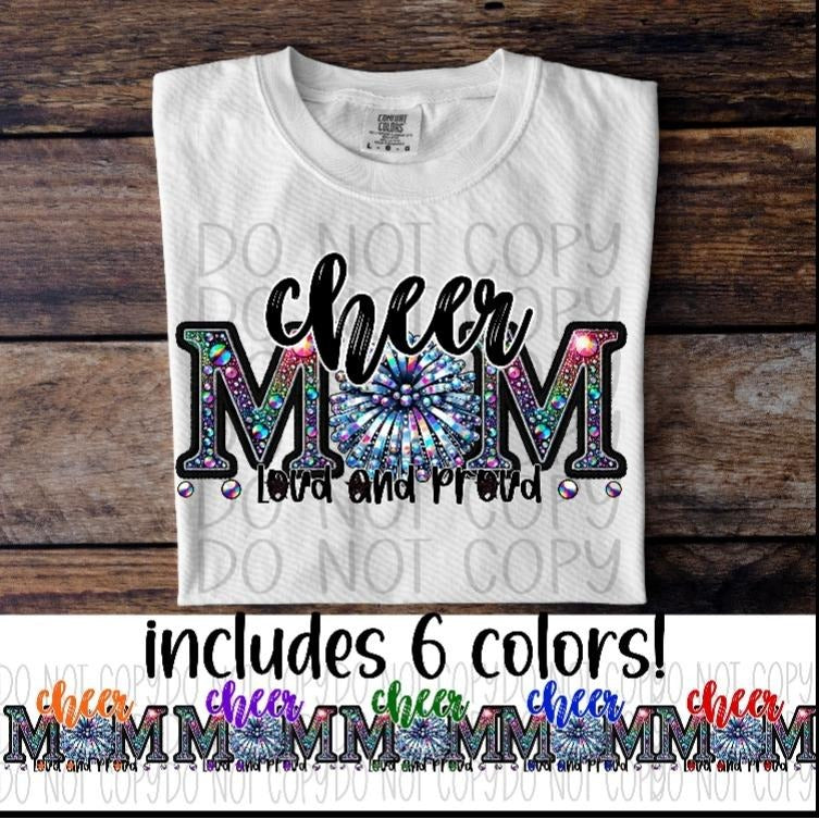 Cheer Mom Loud and Proud DTF Transfers - THIS IS NOT A SHIRT Hoodie, Sweatshirt | InkThreadWorks.com