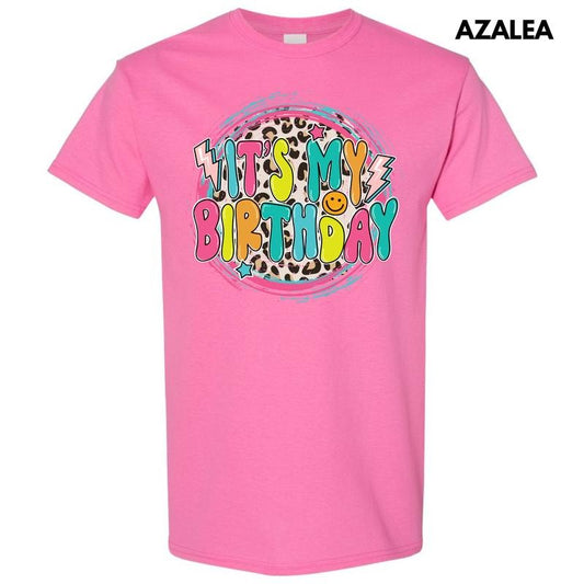 Cheetah My Birthday Gildan Short Sleeve T-Shirt 'NLB' Hoodie, Sweatshirt | InkThreadWorks.com