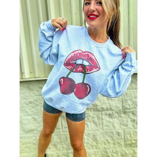 Cherry Lips Graphic Top