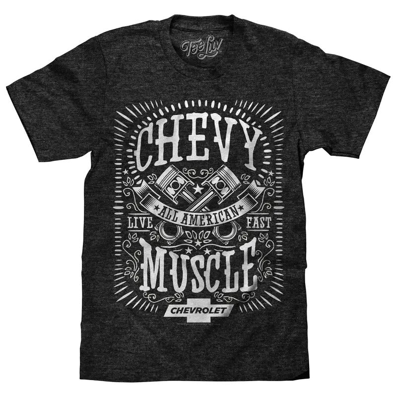 Chevrolet All American Muscle T-Shirt - Gray