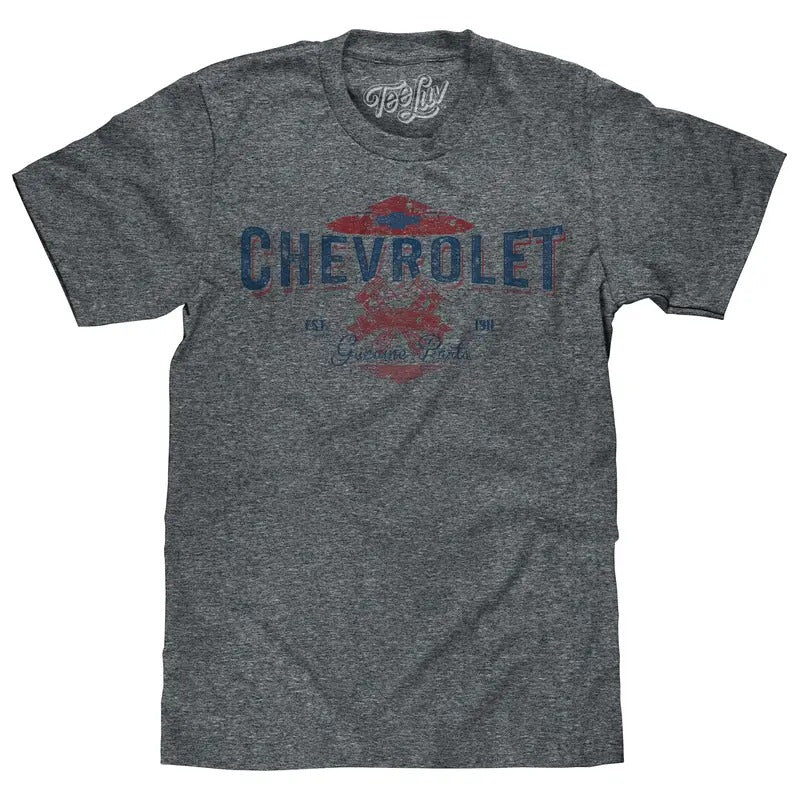 Chevrolet Genuine Parts T-Shirt - Gray Hoodie, Sweatshirt | InkThreadWorks.com