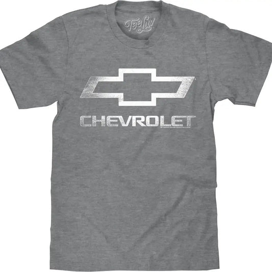Chevrolet Logo Big and Tall T-Shirt - Gray Hoodie, Sweatshirt | InkThreadWorks.com