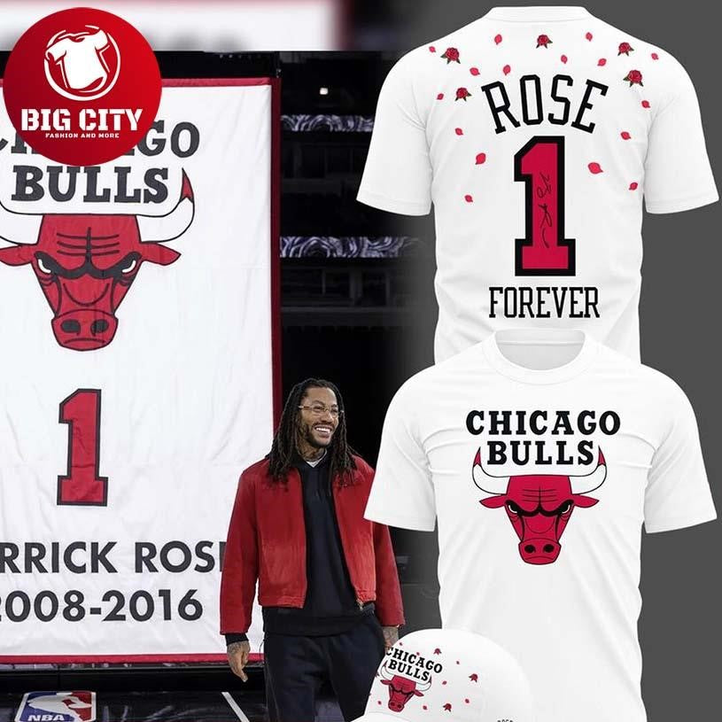Chicago Bulls Derrick Rose x Legend Tribute Night 2026 Two Sided Shirt