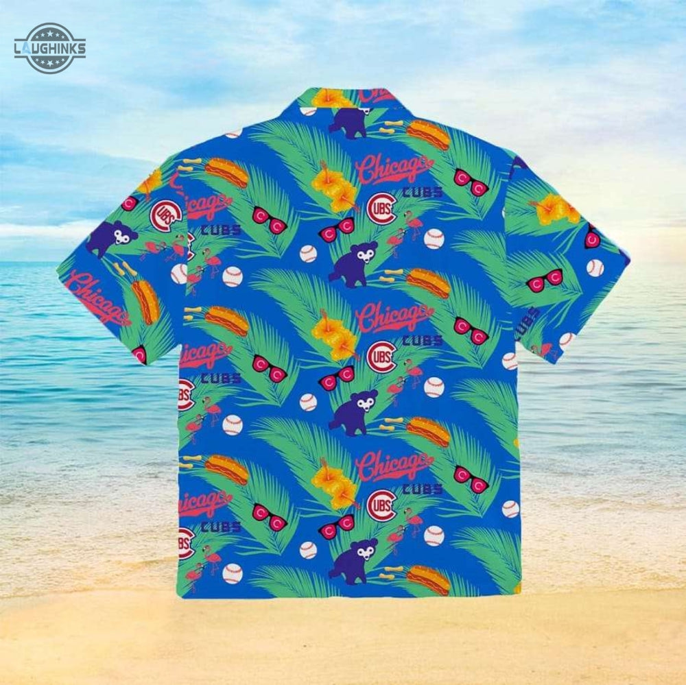 Chicago Cubs Hawaiian Shirt And Hawaiian Shorts Inspired By Chicago Cubs Hawaiian Shirt Giveaway 2023 Chicago Cubs Shirt Mlb Hawaiian Shirts