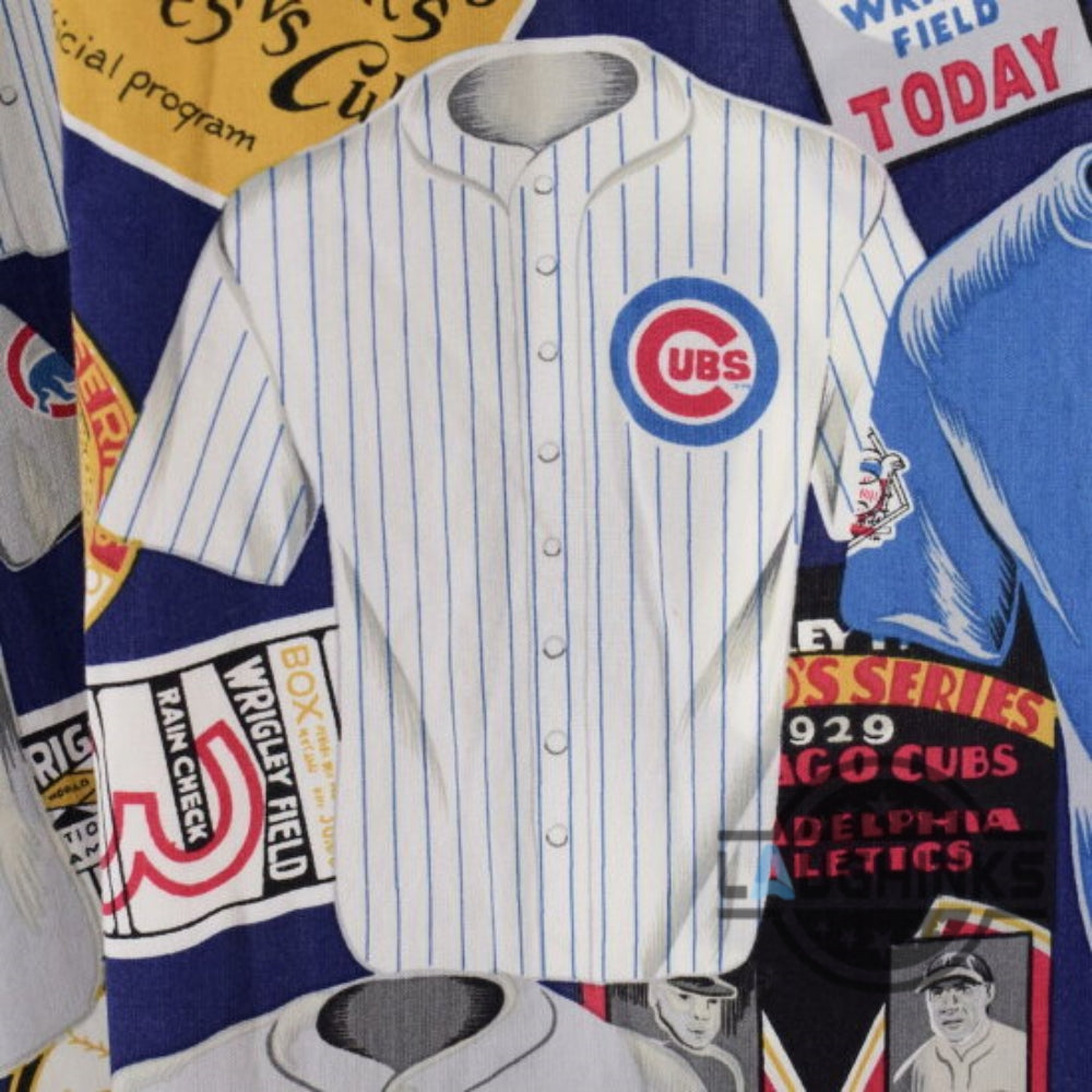 Chicago Cubs Hawaiian Shirt Cubbies Uniform Legacy Reyn Spooner Button Up Shirt Replica