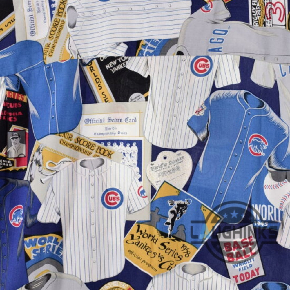 Chicago Cubs Hawaiian Shirt Cubbies Uniform Legacy Reyn Spooner Button Up Shirt Replica