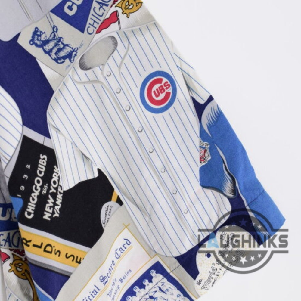 Chicago Cubs Hawaiian Shirt Cubbies Uniform Legacy Reyn Spooner Button Up Shirt Replica