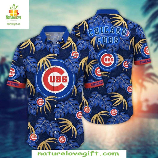 Chicago Cubs MLB Hawaiian Shirt Tropical Night Baseball Apparel