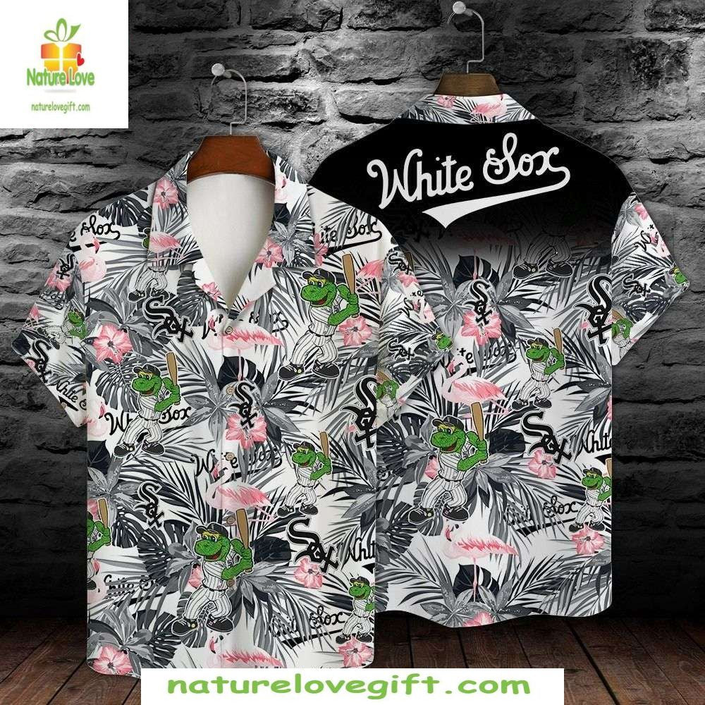 Chicago White Sox Hawaiian Shirt Flamingo Hibiscus MLB Baseball Apparel