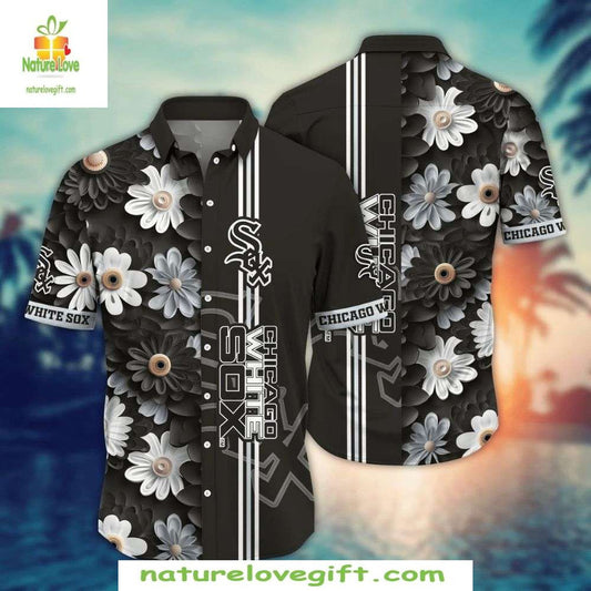 MLB Chicago White Sox Floral Aloha Shirt Stylish Baseball Hawaiian Shirt