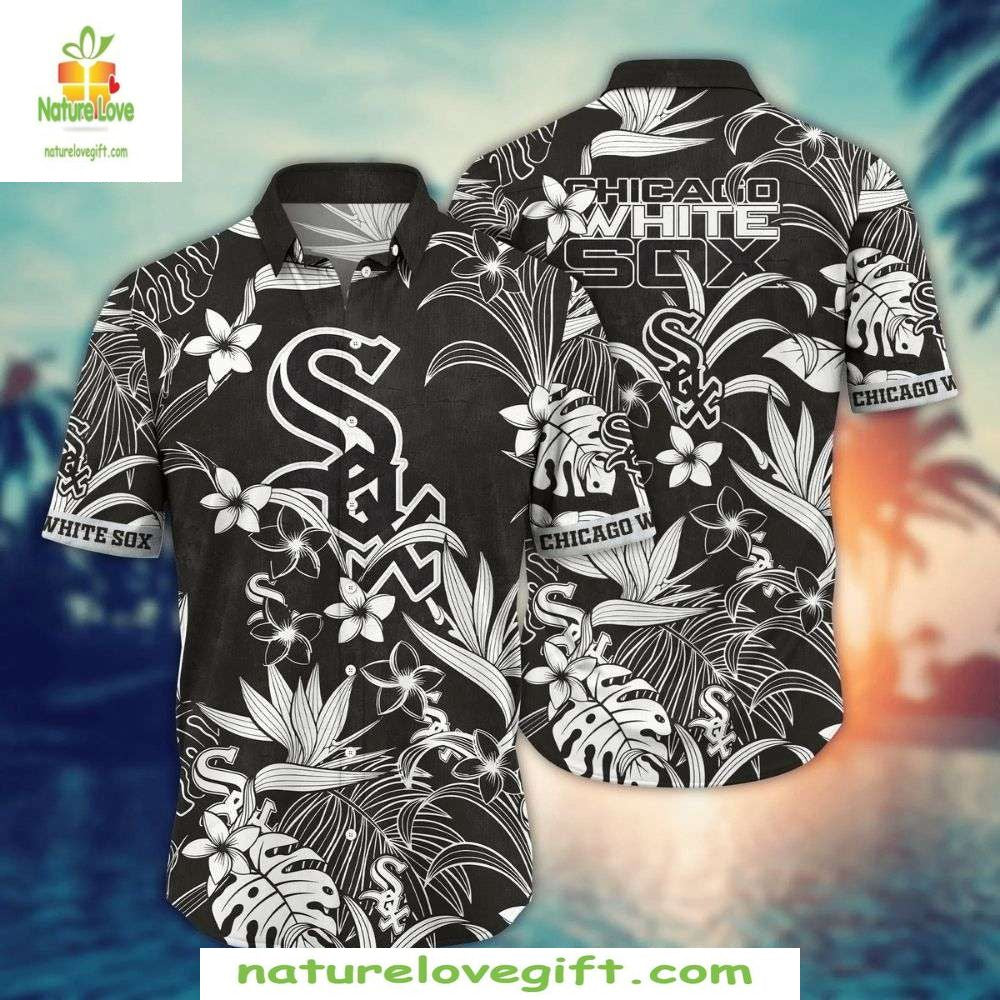 Chicago White Sox Floral Hawaiian Shirt Stylish MLB Baseball Apparel