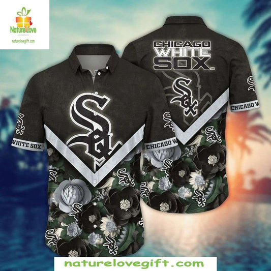 Chicago White Sox Floral Hawaiian Shirt MLB Baseball Apparel 440F938Z