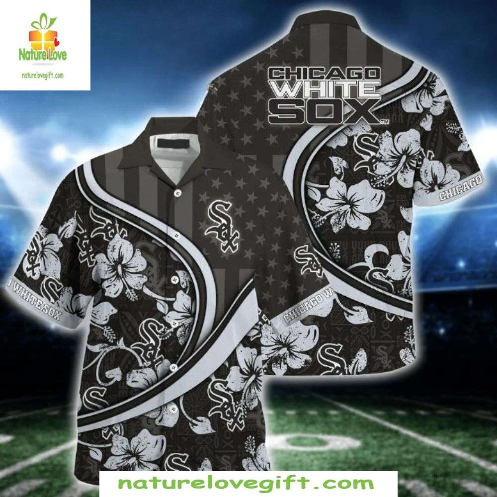 Chicago White Sox Hawaiian Shirt MLB Baseball Aloha Shirt US Flag Design