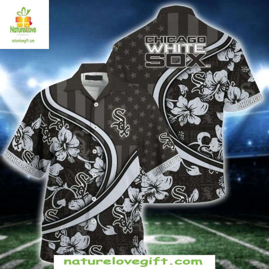 Chicago White Sox Hawaiian Shirt MLB Baseball Aloha Shirt US Flag Design