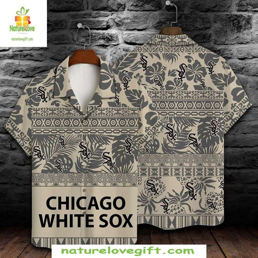 Chicago White Sox Hawaiian Shirt MLB Baseball Tribal Tapestry Apparel