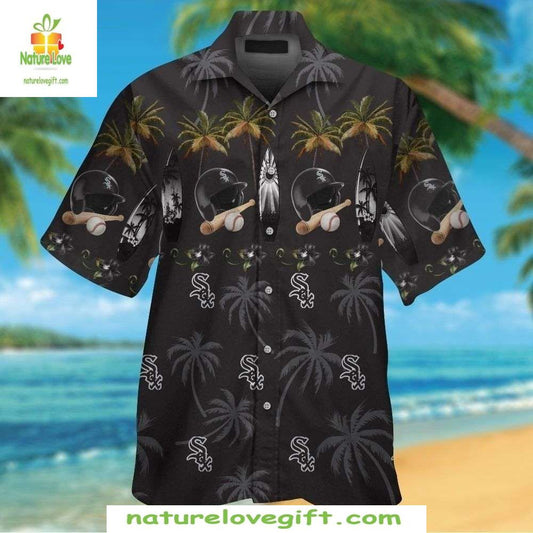 Chicago White Sox Hawaiian Shirt Tropical Baseball Palm Trees Apparel