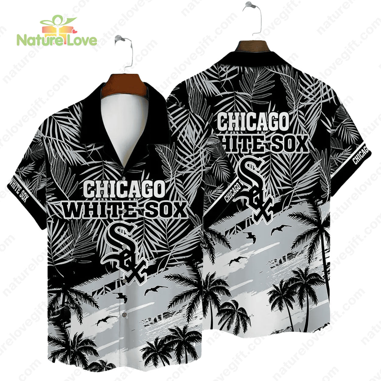 Chicago White Sox Tropical Palms MLB Hawaiian Shirt