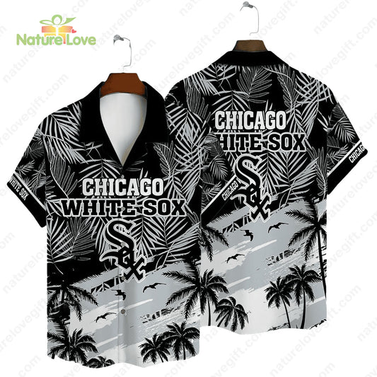 Chicago White Sox Tropical Palms MLB Hawaiian Shirt