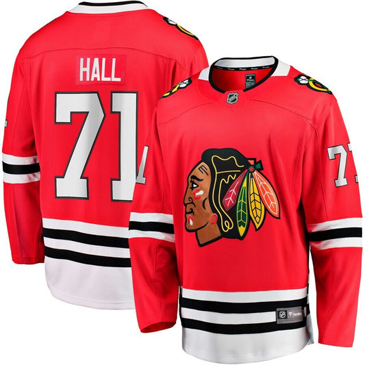 Chicago Blackhawks #71 Taylor Hall Home Breakaway Player Jersey - Red