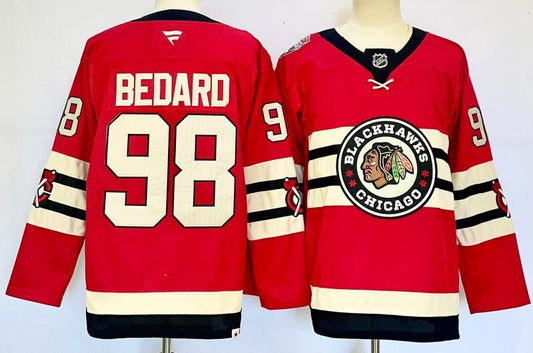 Chicago Blackhawks #98 Connor Bedard Style 1