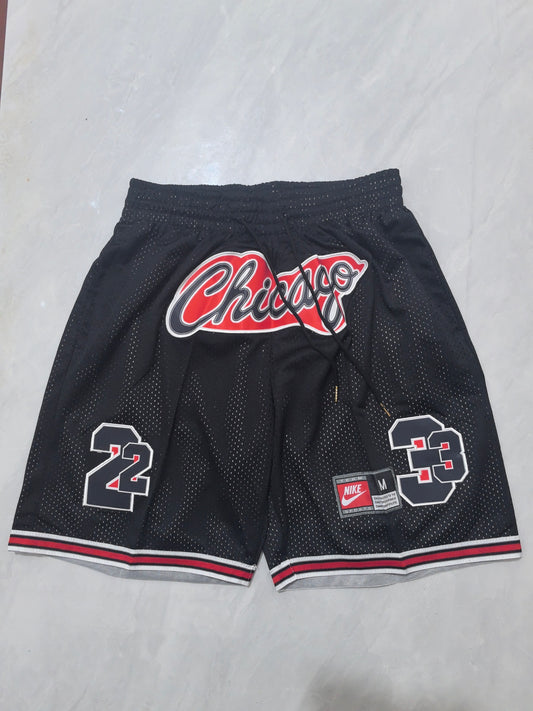 Chicago Bulls Bulls Black Shorts Style 2