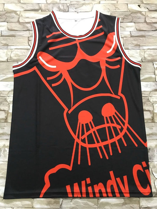 Chicago Bulls Bulls mitchell&ness Retro Black Style 2