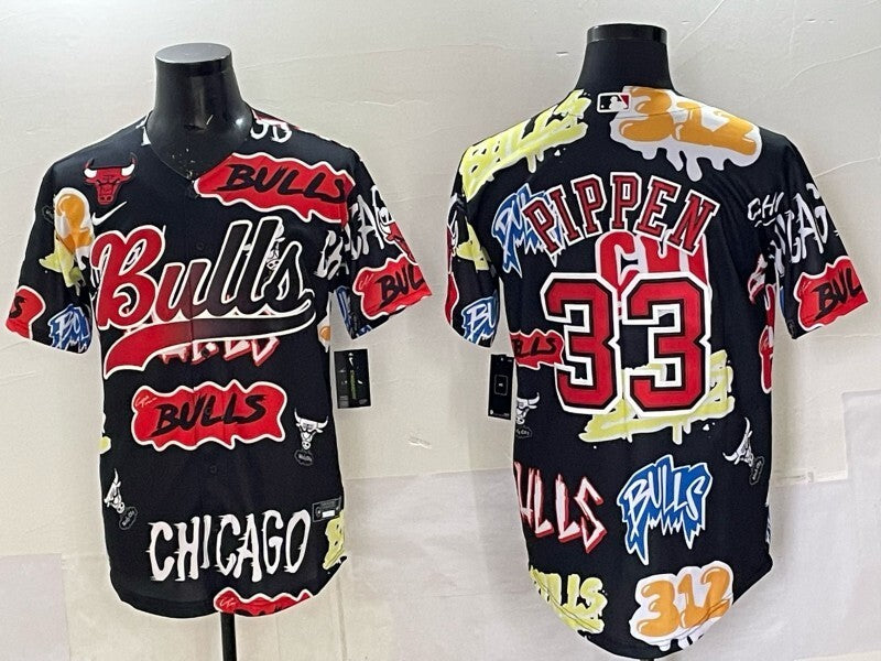 Chicago Bulls #33 Scottie Pippen nba Adult