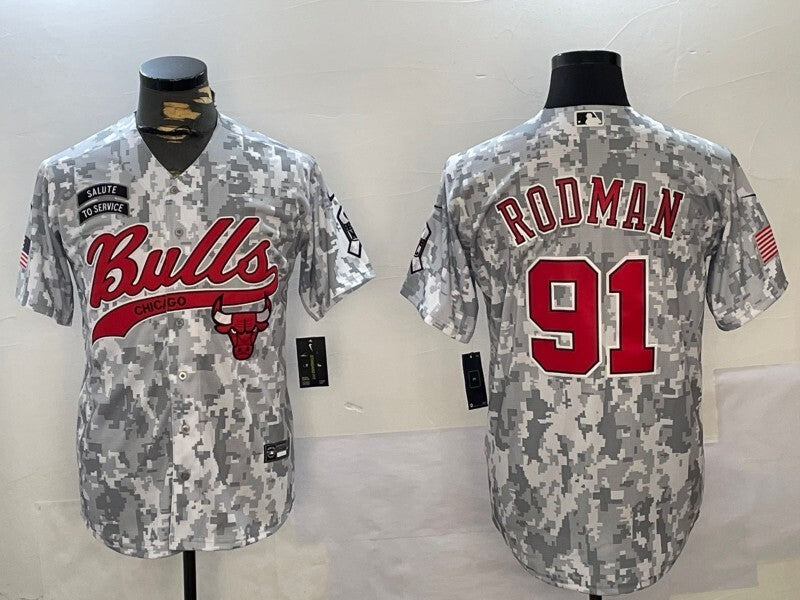 Chicago Bulls #91 Dennis Rodman nba Collaboration