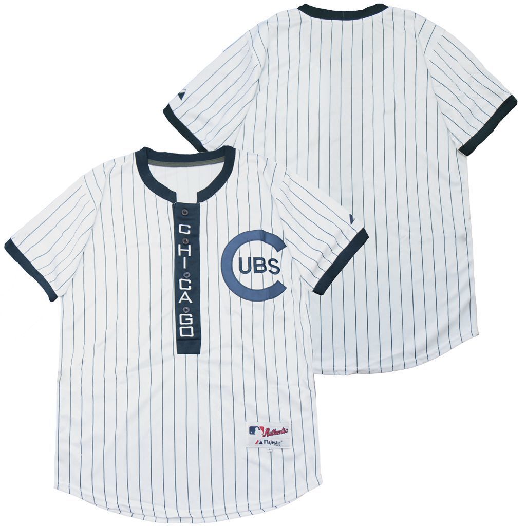 Chicago Cubs Cubs Blank White Blue 1909 Inverted
