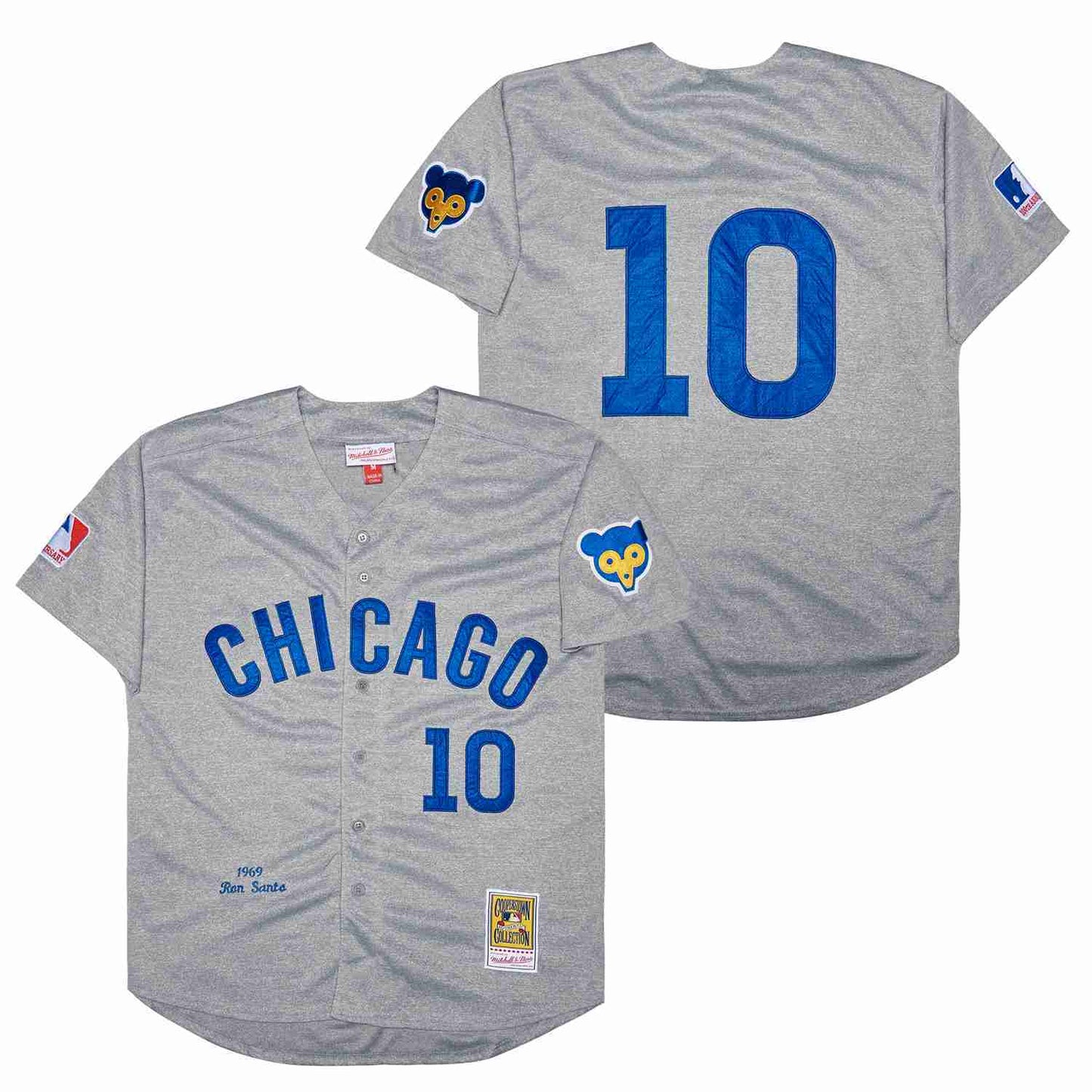 Chicago Cubs #10 Ron Santo Cubs 10 Hemp Gray 1969 Retro