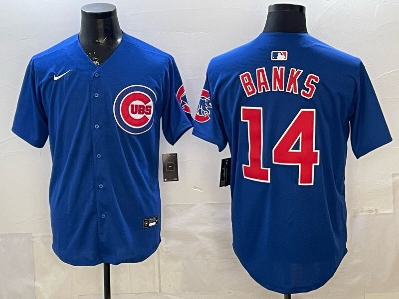 Chicago Cubs #14 Ernie Banks Cubs Adult