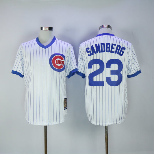 Chicago Cubs #23 Ryne Sandberg Cubs 23 White Retro Fan Edition