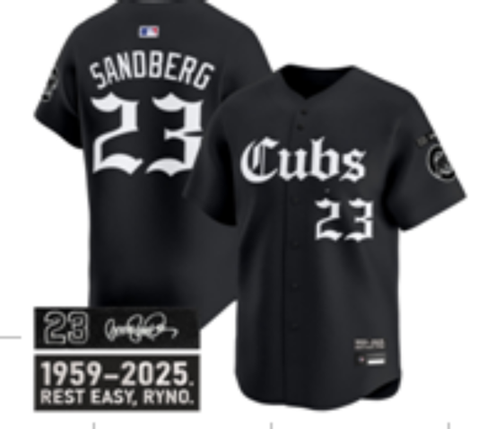 Chicago Cubs #23 Ryne Sandberg Cubs 5 Collaboration Style 2