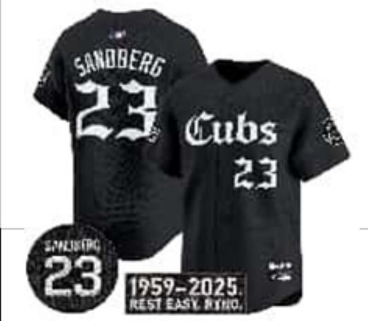 Chicago Cubs #23 Ryne Sandberg Cubs 5 Collaboration Style 3