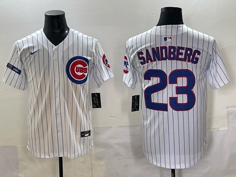 Chicago Cubs #23 Ryne Sandberg Cubs Adult Style 11