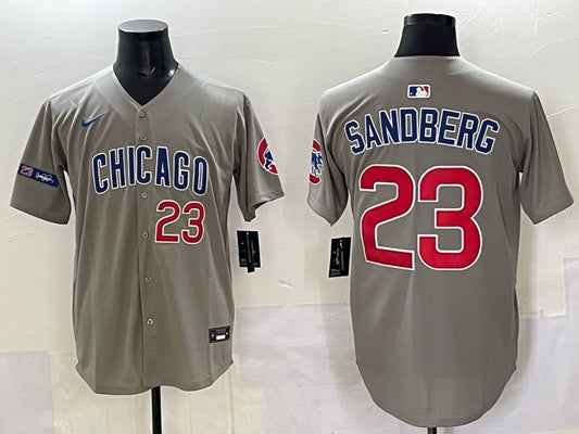 Chicago Cubs #23 Ryne Sandberg Cubs Adult Style 13