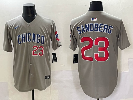 Chicago Cubs #23 Ryne Sandberg Cubs Adult Style 15