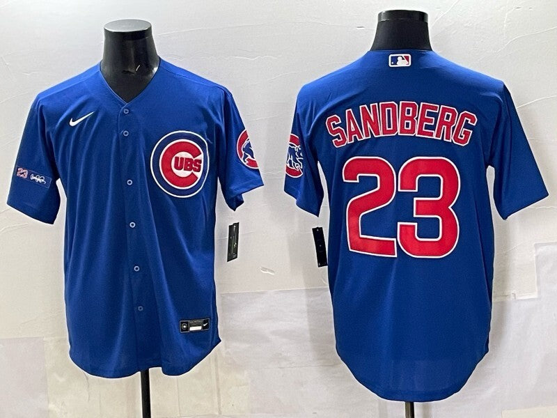 Chicago Cubs #23 Ryne Sandberg Cubs Adult Style 8