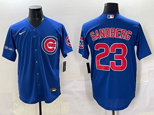 Chicago Cubs #23 Ryne Sandberg Cubs Adult Style 8