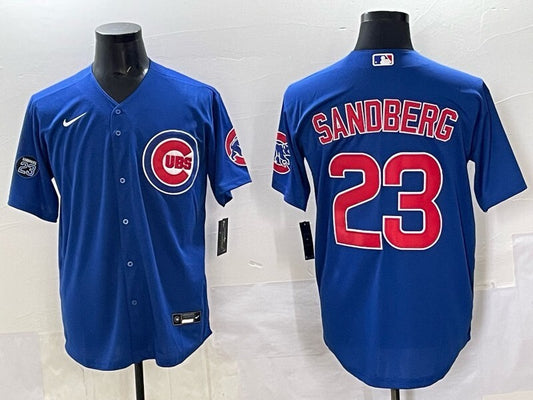 Chicago Cubs #23 Ryne Sandberg Cubs Adult Style 9