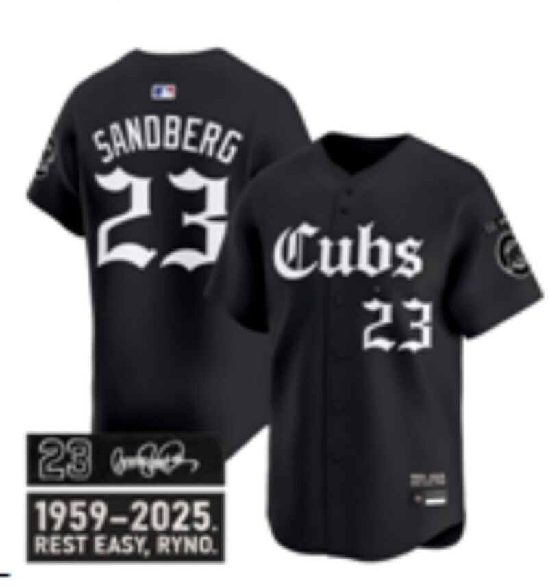 Chicago Cubs #23 Ryne Sandberg Cubs Collaboration Style 1