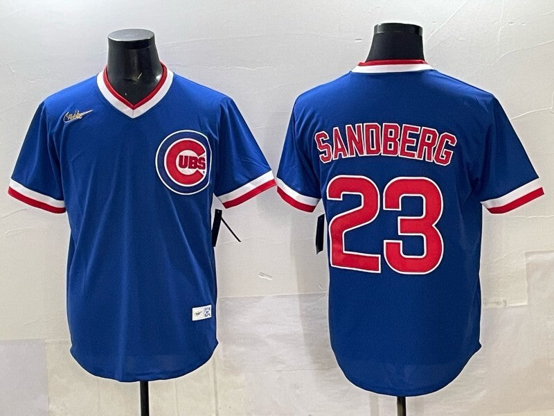 Chicago Cubs #23 Ryne Sandberg Cubs Retro Adult Style 1