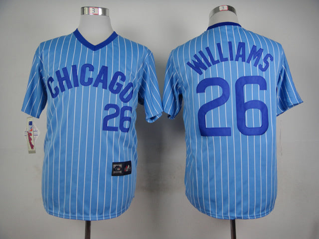 Chicago Cubs #26 Cubs 26 Blue White Retro