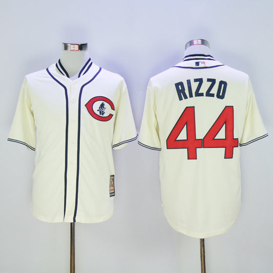 Chicago Cubs #44 Anthony Rizzo Cubs 44 Off-White 1929 Retro