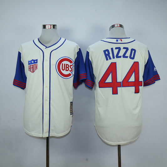 Chicago Cubs #44 Anthony Rizzo Cubs 44 Off-White 1942 Retro Fan Edition