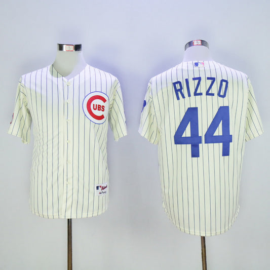 Chicago Cubs #44 Anthony Rizzo Cubs 44 Off-White 1969 Inverted