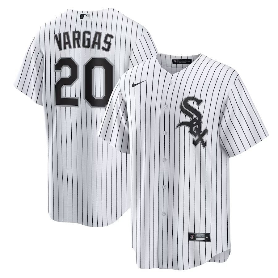 Chicago White Sox #20 Miguel Vargas Home Replica Jersey - White Style 1