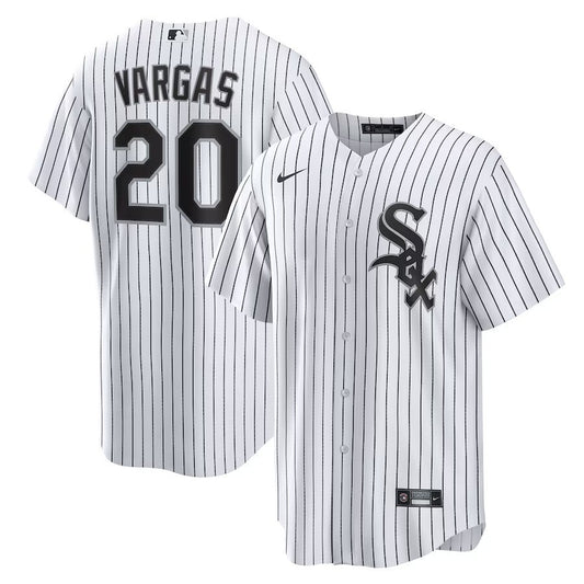 Chicago White Sox #20 Miguel Vargas Home Replica Jersey - White Style 1